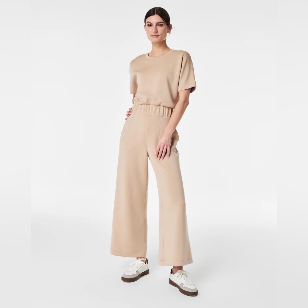 Spanx AirEssentials Cropped Wide-Leg Jumpsuit